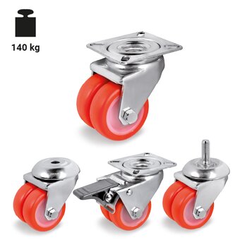 TR-36-GEM-Ruote gemellate in poliuretano termoplastico